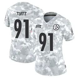 Stephon Tuitt Pittsburgh Steelers Limited Women's 2024 Salute to Service Jersey (Arctic Camo)