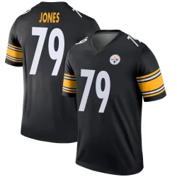 Steven Jones Pittsburgh Steelers Legend Youth Jersey (Black)