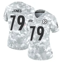 Steven Jones Pittsburgh Steelers Limited Women's 2024 Salute to Service Jersey (Arctic Camo)