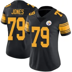 Steven Jones Pittsburgh Steelers Limited Women's Color Rush Jersey (Black)
