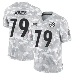 Steven Jones Pittsburgh Steelers Limited Youth 2024 Salute to Service Jersey (Arctic Camo)