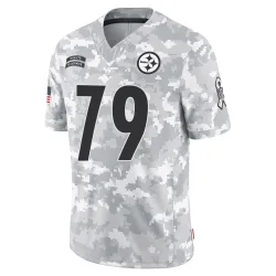 Steven Jones Pittsburgh Steelers Limited Youth 2024 Salute to Service Jersey (Arctic Camo)