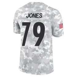 Steven Jones Pittsburgh Steelers Limited Youth 2024 Salute to Service Jersey (Arctic Camo)