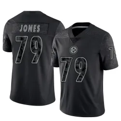 Steven Jones Pittsburgh Steelers Limited Youth Reflective Jersey (Black)