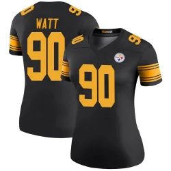 T.J. Watt Pittsburgh Steelers Legend Women's Color Rush Jersey (Black)
