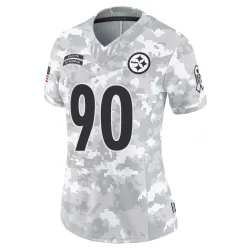 T.J. Watt Pittsburgh Steelers Limited Women's 2024 Salute to Service Jersey (Arctic Camo)