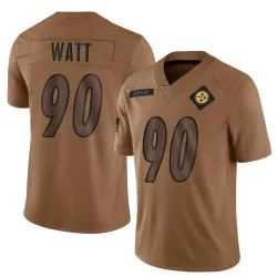 T.J. Watt Pittsburgh Steelers Limited Youth 2023 Salute To Service Jersey (Brown)