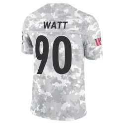 T.J. Watt Pittsburgh Steelers Limited Youth 2024 Salute to Service Jersey (Arctic Camo)