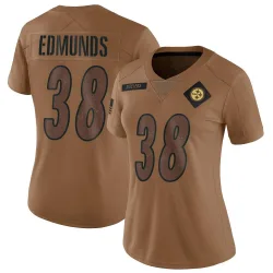 Terrell Edmunds Pittsburgh Steelers Limited Women's 2023 Salute To Service Jersey (Brown)