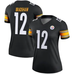 Terry Bradshaw Pittsburgh Steelers Legend Women's Jersey (Black)