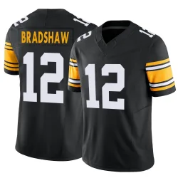 Terry Bradshaw Pittsburgh Steelers Limited Men's Alternate Vapor F.U.S.E. Jersey (Black)
