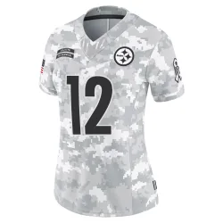 Terry Bradshaw Pittsburgh Steelers Limited Women's 2024 Salute to Service Jersey (Arctic Camo)