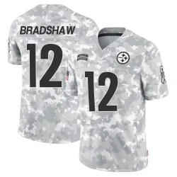 Terry Bradshaw Pittsburgh Steelers Limited Youth 2024 Salute to Service Jersey (Arctic Camo)