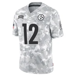 Terry Bradshaw Pittsburgh Steelers Limited Youth 2024 Salute to Service Jersey (Arctic Camo)