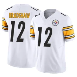 Terry Bradshaw Pittsburgh Steelers Limited Youth Vapor F.U.S.E. Jersey (White)