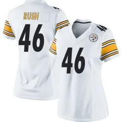 Thomas Rush Pittsburgh Steelers Game Women's Jersey (White)
