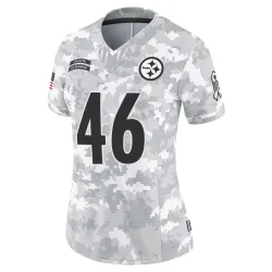 Thomas Rush Pittsburgh Steelers Limited Women's 2024 Salute to Service Jersey (Arctic Camo)