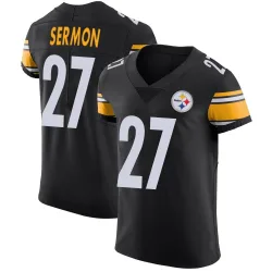 Trey Sermon Pittsburgh Steelers Elite Men's Team Color Vapor Untouchable Jersey (Black)