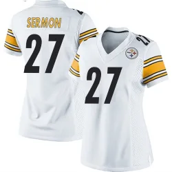 Trey Sermon Pittsburgh Steelers Game Women's Jersey (White)