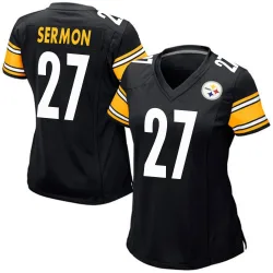 Trey Sermon Pittsburgh Steelers Game Women's Team Color Jersey (Black)