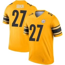Trey Sermon Pittsburgh Steelers Legend Youth Inverted Jersey (Gold)