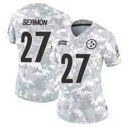 Trey Sermon Pittsburgh Steelers Limited Women's 2024 Salute to Service Jersey (Arctic Camo)