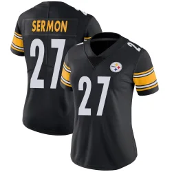 Trey Sermon Pittsburgh Steelers Limited Women's Team Color Vapor Untouchable Jersey (Black)