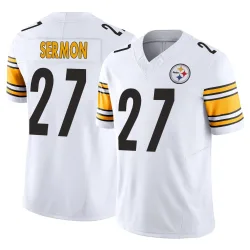 Trey Sermon Pittsburgh Steelers Limited Youth Vapor F.U.S.E. Jersey (White)