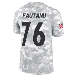 Troy Fautanu Pittsburgh Steelers Limited Youth 2024 Salute to Service Jersey (Arctic Camo)