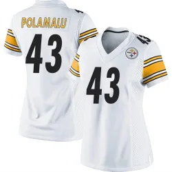 Troy Polamalu Pittsburgh Steelers Game Women's Jersey (White)