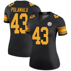 Troy Polamalu Pittsburgh Steelers Legend Women's Color Rush Jersey (Black)