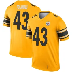 Troy Polamalu Pittsburgh Steelers Legend Youth Inverted Jersey (Gold)