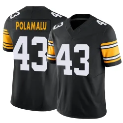 Troy Polamalu Pittsburgh Steelers Limited Men's Alternate Vapor F.U.S.E. Jersey (Black)