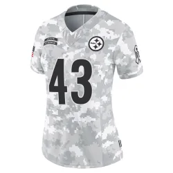 Troy Polamalu Pittsburgh Steelers Limited Women's 2024 Salute to Service Jersey (Arctic Camo)