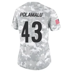 Troy Polamalu Pittsburgh Steelers Limited Women's 2024 Salute to Service Jersey (Arctic Camo)