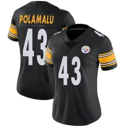 Troy Polamalu Pittsburgh Steelers Limited Women's Team Color Vapor Untouchable Jersey (Black)