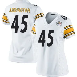 Tucker Addington Pittsburgh Steelers Game Women's Jersey (White)
