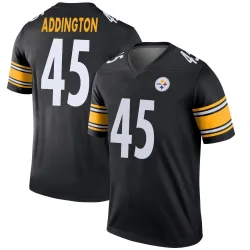 Tucker Addington Pittsburgh Steelers Legend Youth Jersey (Black)