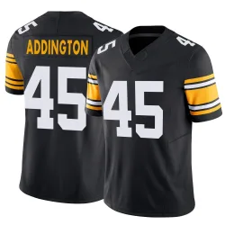 Tucker Addington Pittsburgh Steelers Limited Men's Alternate Vapor F.U.S.E. Jersey (Black)