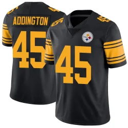 Tucker Addington Pittsburgh Steelers Limited Men's Color Rush Jersey (Black)