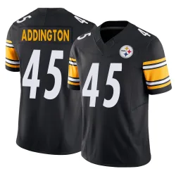 Tucker Addington Pittsburgh Steelers Limited Men's Vapor F.U.S.E. Jersey (Black)