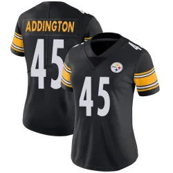 Tucker Addington Pittsburgh Steelers Limited Women's Team Color Vapor Untouchable Jersey (Black)