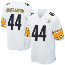 Tyler Matakevich Pittsburgh Steelers Game Men's Jersey (White)
