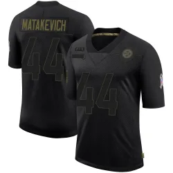 Tyler Matakevich Pittsburgh Steelers Limited Men's 2020 Salute To Service Jersey (Black)