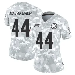 Tyler Matakevich Pittsburgh Steelers Limited Women's 2024 Salute to Service Jersey (Arctic Camo)