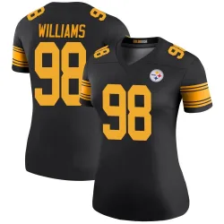 Vince Williams Pittsburgh Steelers Legend Women's Color Rush Jersey (Black)