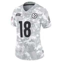 Will Howard Pittsburgh Steelers Limited Women's 2024 Salute to Service Jersey (Arctic Camo)