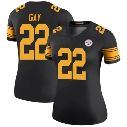 William Gay Pittsburgh Steelers Legend Women's Color Rush Jersey (Black)