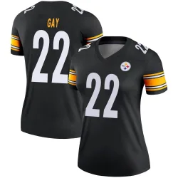 William Gay Pittsburgh Steelers Legend Women's Jersey (Black)
