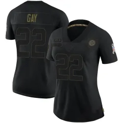 William Gay Pittsburgh Steelers Limited Women's 2020 Salute To Service Jersey (Black)